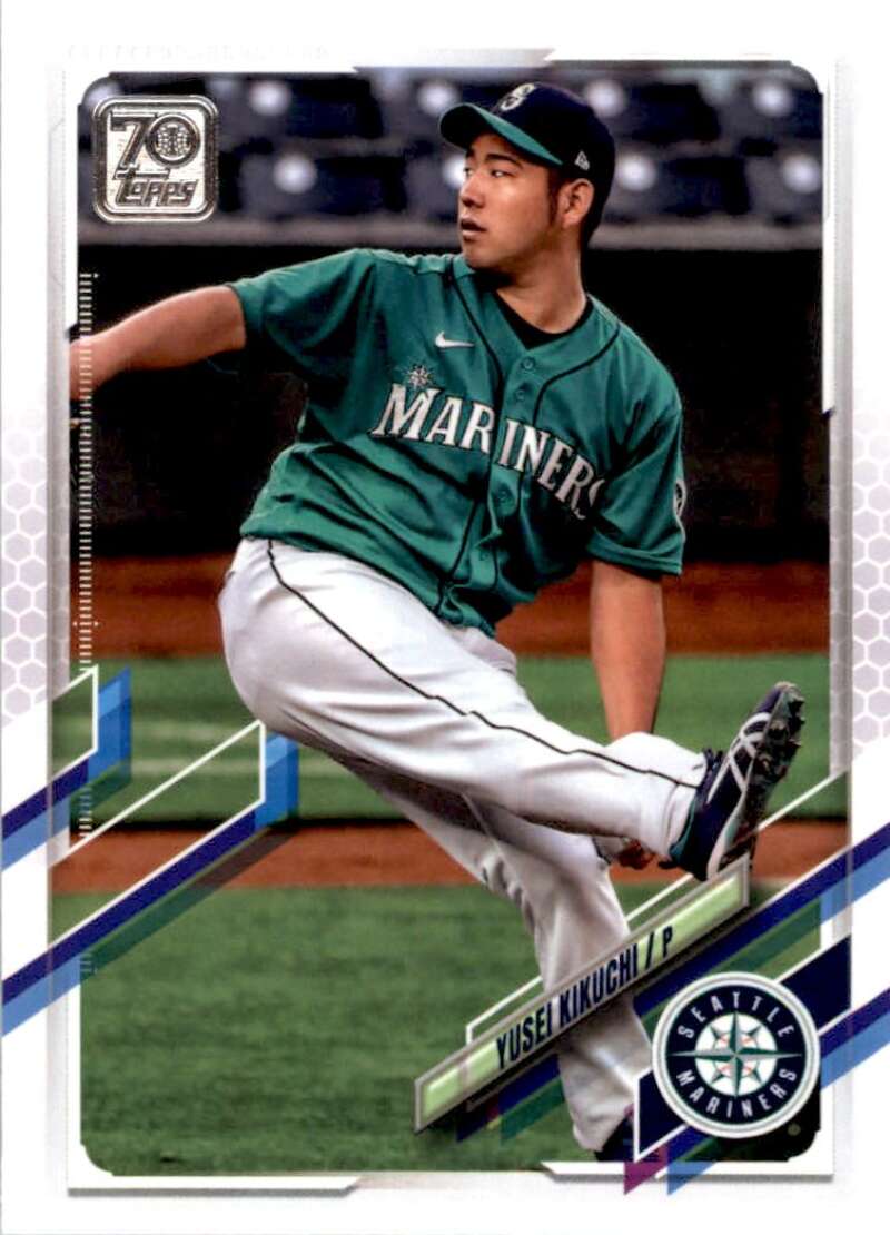 2021 Topps Baseball #366 Yusei Kikuchi Seattle Mariners Image 1