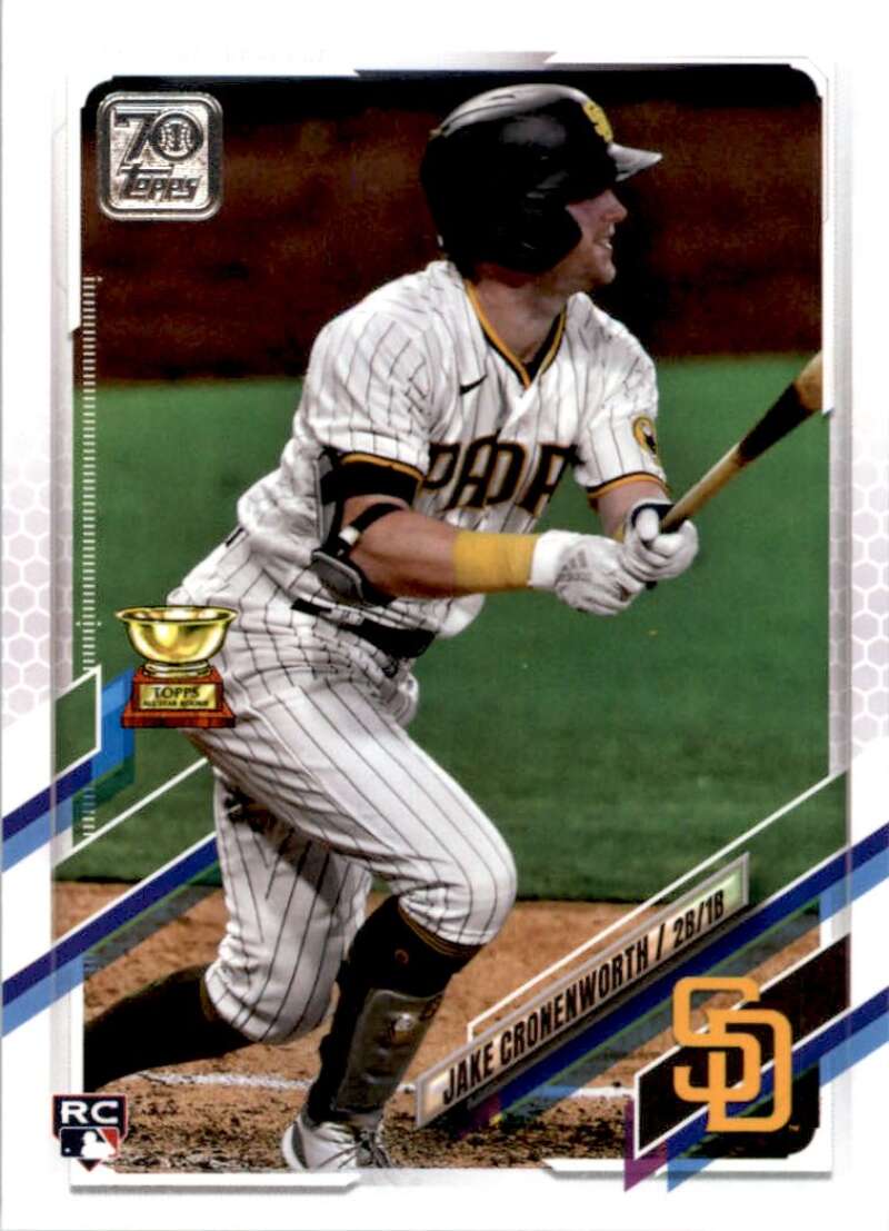 2021 Topps Baseball #371 Jake Cronenworth RC Rookie San Diego Padres Image 1