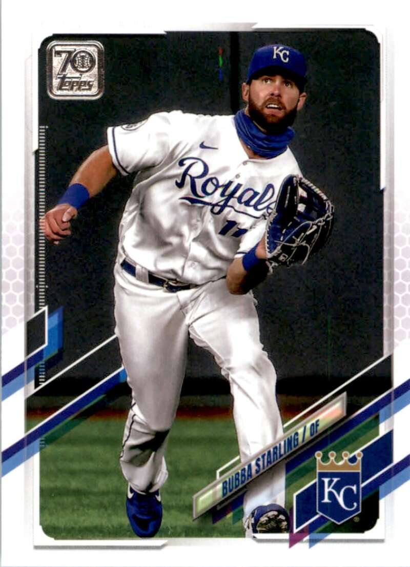 2021 Topps Baseball #375 Bubba Starling Kansas City Royals Image 1