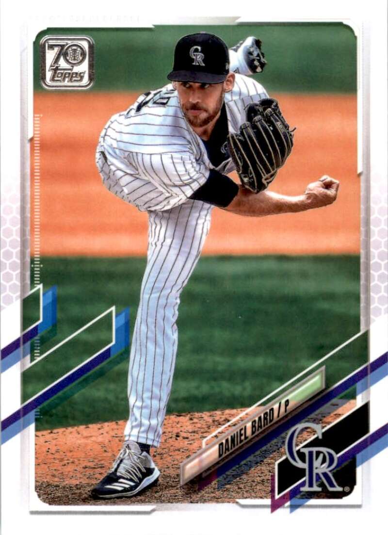2021 Topps Baseball #376 Daniel Bard Colorado Rockies Image 1