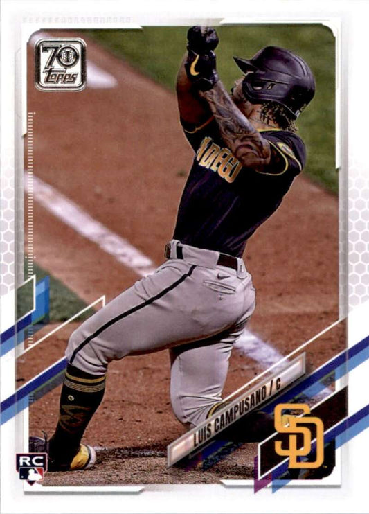 2021 Topps Baseball  #381 Luis Campusano  RC Rookie San Diego Padres  Image 1