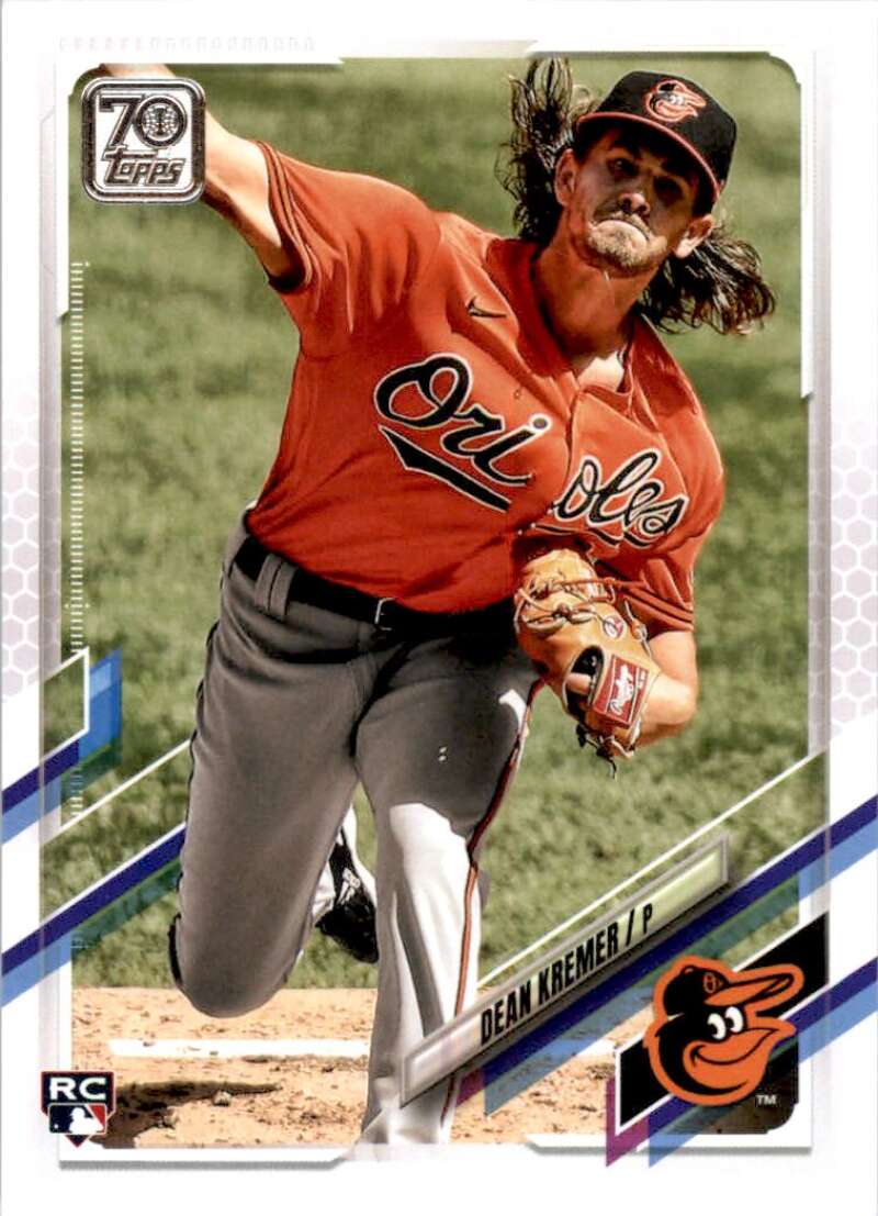 2021 Topps Baseball #391 Dean Kremer RC Rookie Baltimore Orioles Image 1