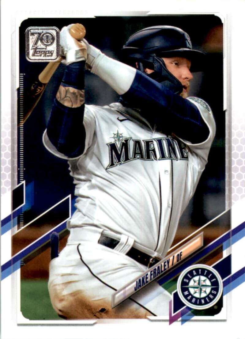 2021 Topps Baseball #402 Jake Fraley Seattle Mariners Image 1