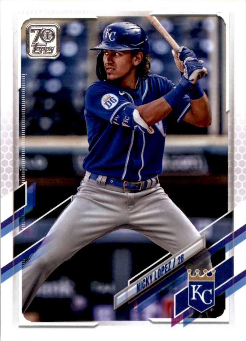 2021 Topps Baseball #415 Nicky Lopez Kansas City Royals Image 1