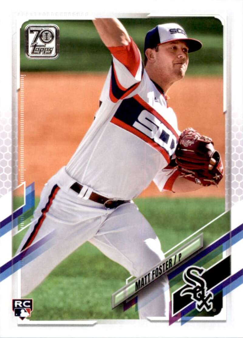 2021 Topps Baseball #426 Matt Foster RC Rookie Chicago White Sox Image 1