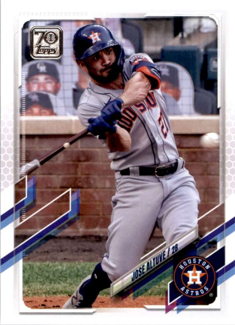 2021 Topps Baseball #432 Jose Altuve Houston Astros Image 1