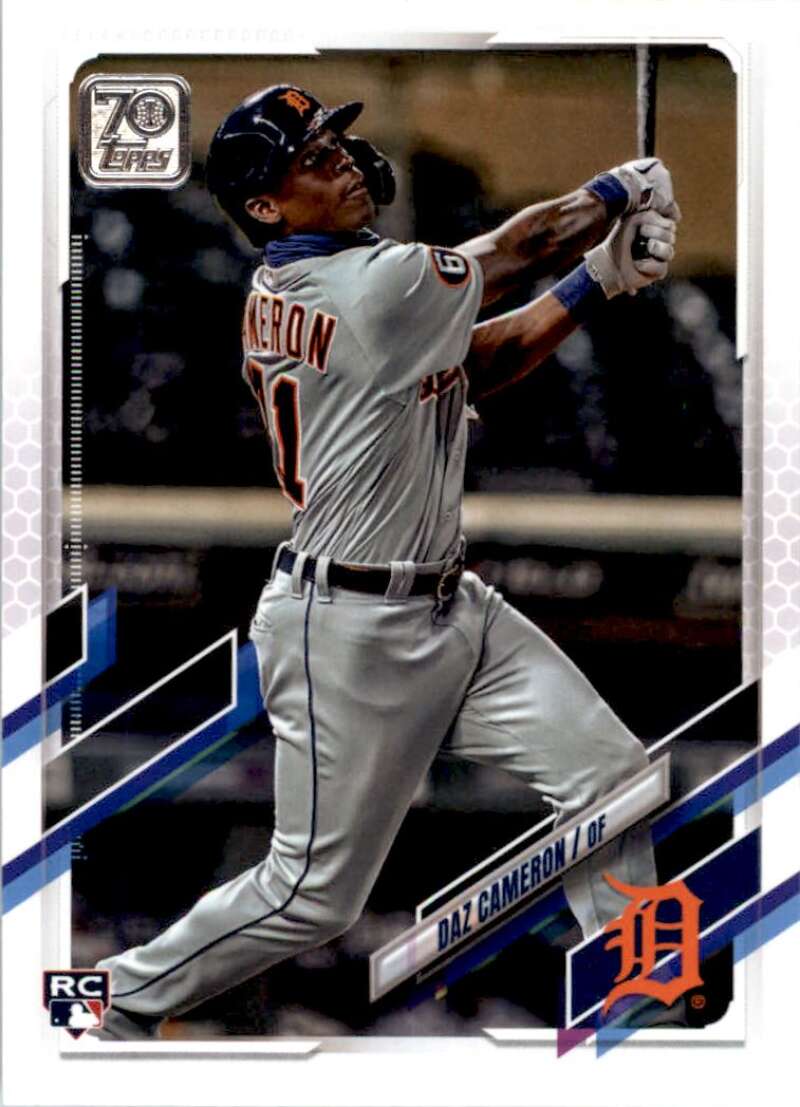 2021 Topps Baseball #441 Daz Cameron RC Rookie Detroit Tigers Image 1