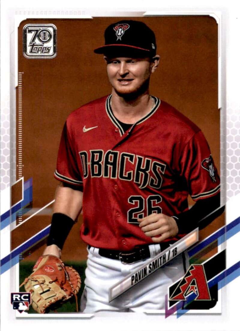2021 Topps Baseball #444 Pavin Smith RC Rookie Arizona Diamondbacks Image 1