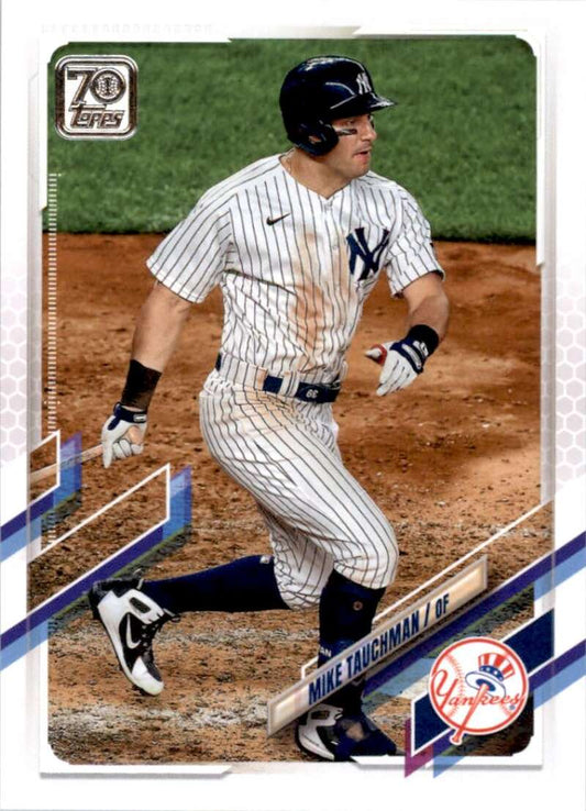 2021 Topps Baseball  #449 Mike Tauchman  New York Yankees  Image 1