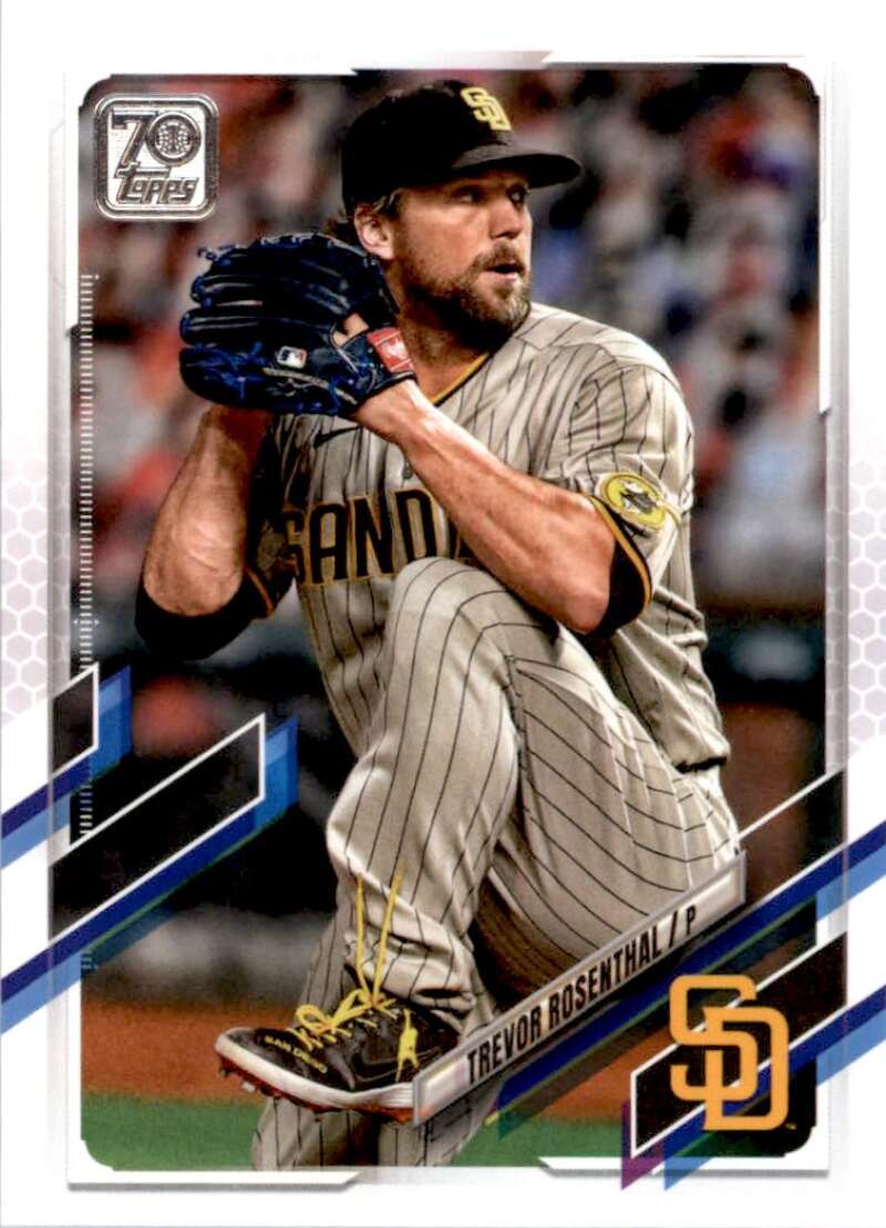 2021 Topps Baseball #454 Trevor Rosenthal San Diego Padres Image 1