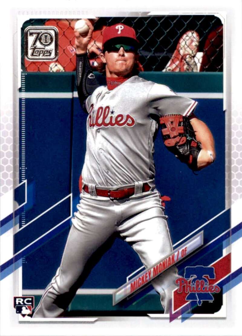 2021 Topps Baseball #457 Mickey Moniak RC Rookie Philadelphia Phillies Image 1