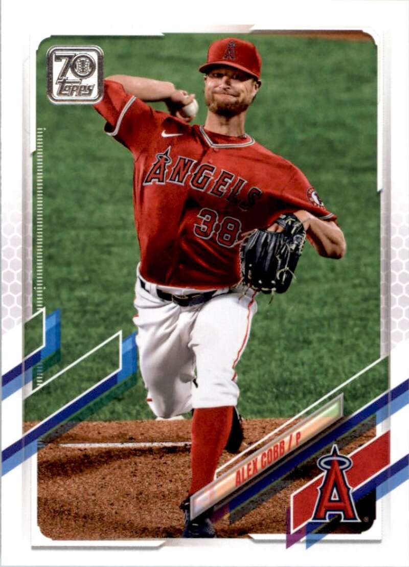 2021 Topps Baseball #474 Alex Cobb Los Angeles Angels Image 1