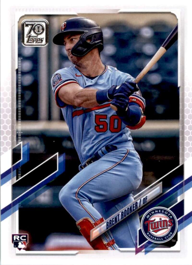 2021 Topps Baseball #480 Brent Rooker RC Rookie Minnesota Twins Image 1
