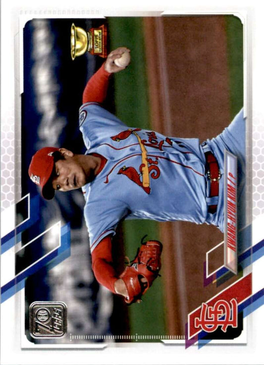 2021 Topps Baseball  #482 Kwang-Hyun Kim  St. Louis Cardinals  Image 1