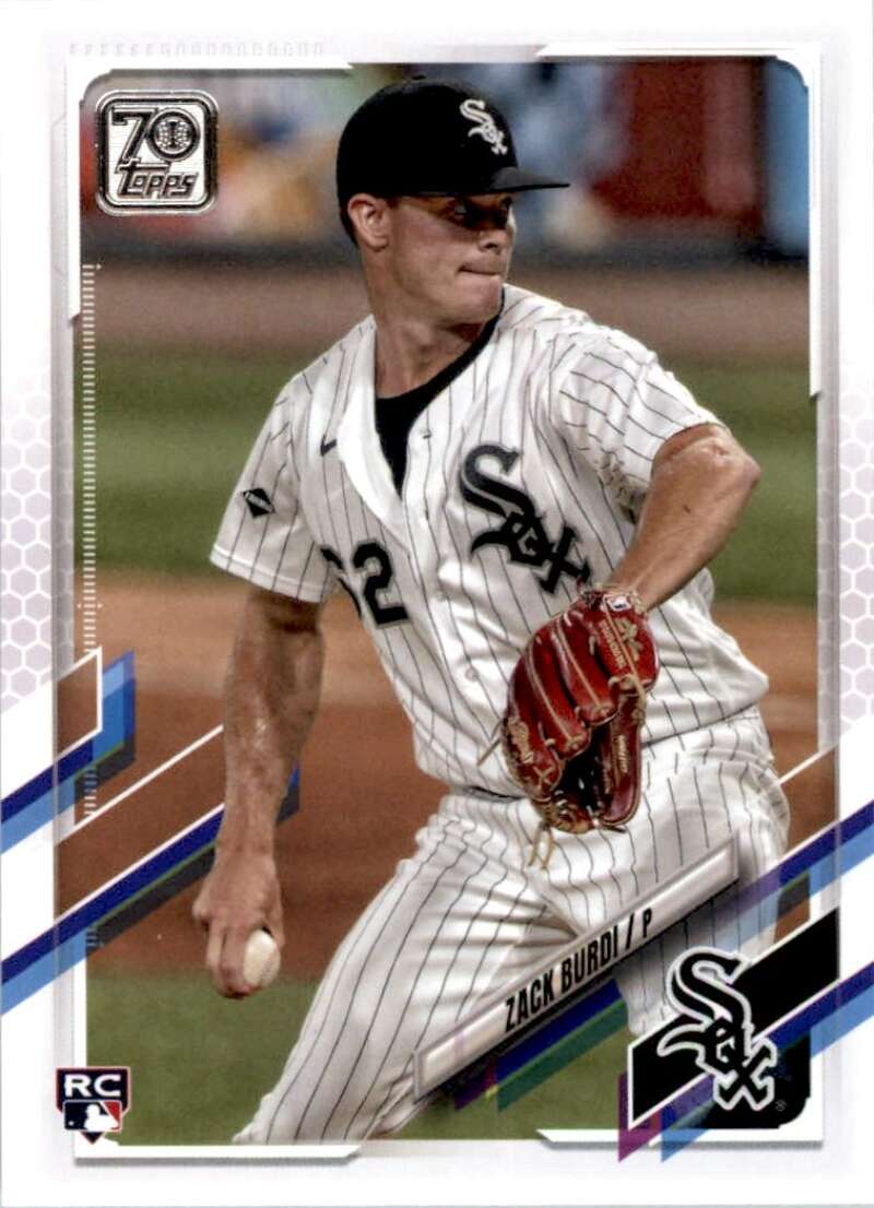 2021 Topps Baseball #483 Zack Burdi RC Rookie Chicago White Sox Image 1