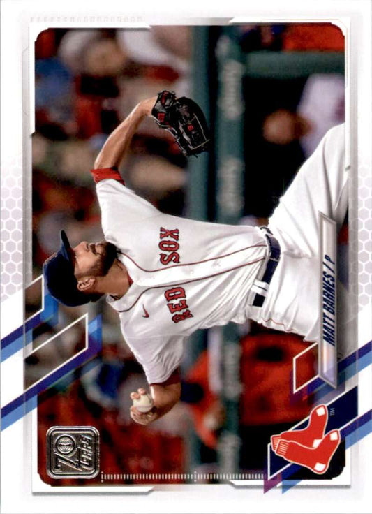 2021 Topps Baseball  #484 Matt Barnes  Boston Red Sox  Image 1