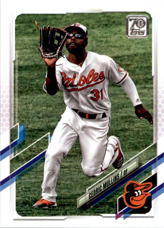 2021 Topps Baseball  #487 Cedric Mullins  Baltimore Orioles  Image 1