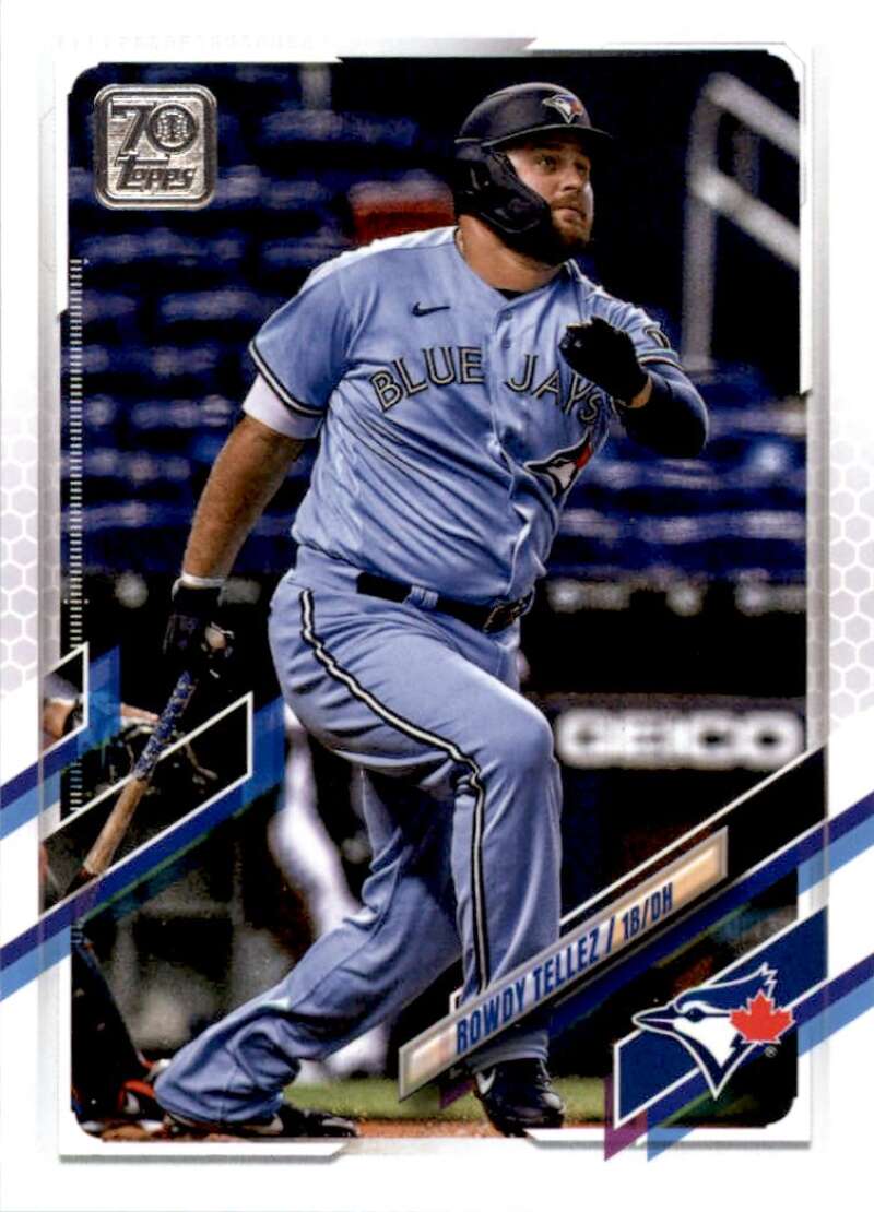 2021 Topps Baseball #493 Rowdy Tellez Toronto Blue Jays Image 1