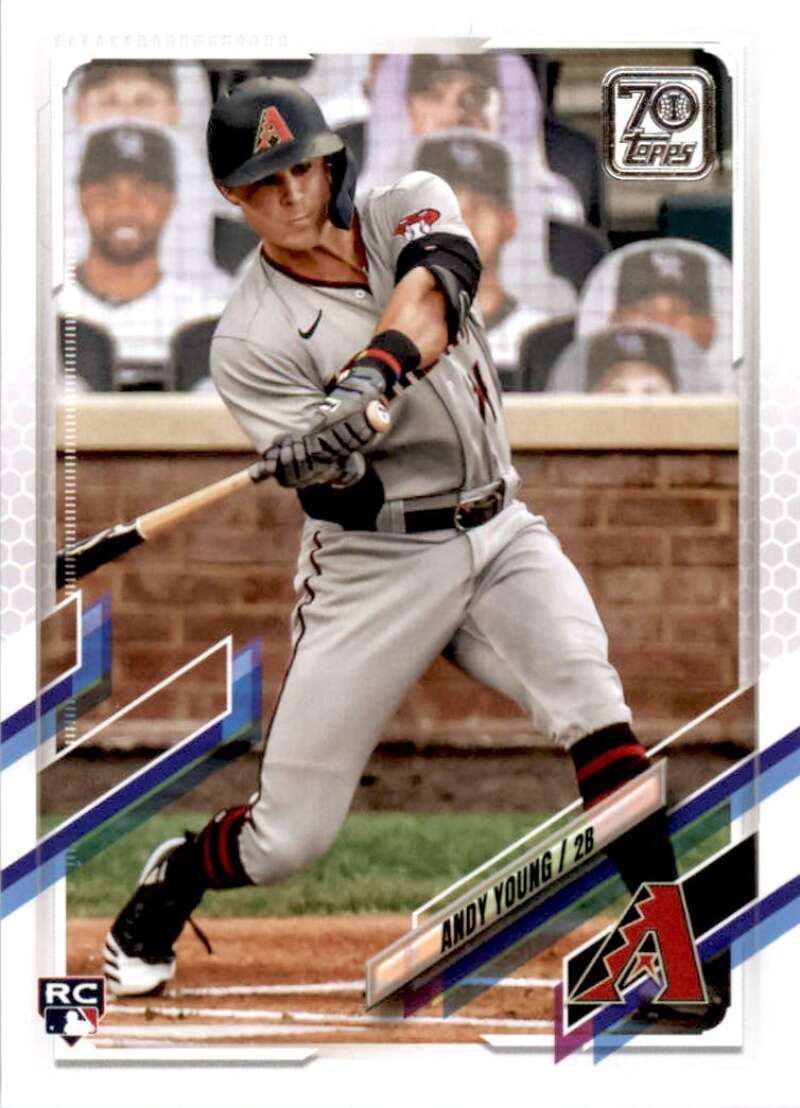 2021 Topps Baseball #499 Andy Young RC Rookie Arizona Diamondbacks Image 1