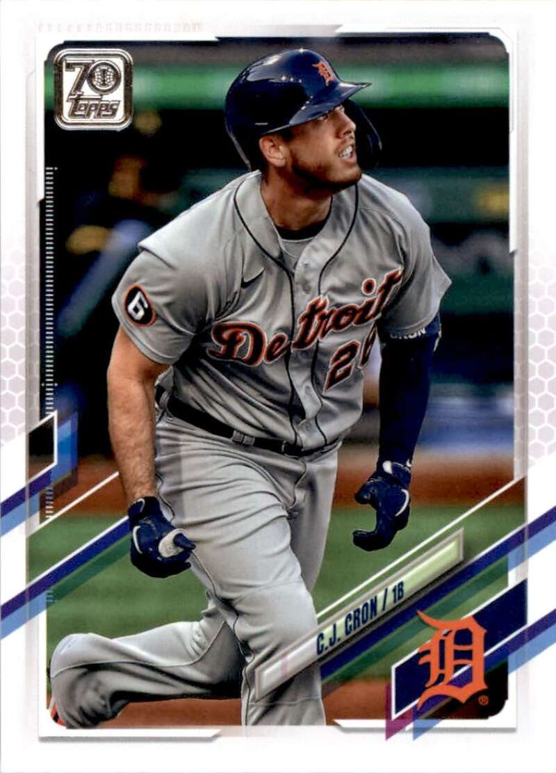2021 Topps Baseball #504 C.J. Cron Detroit Tigers Image 1