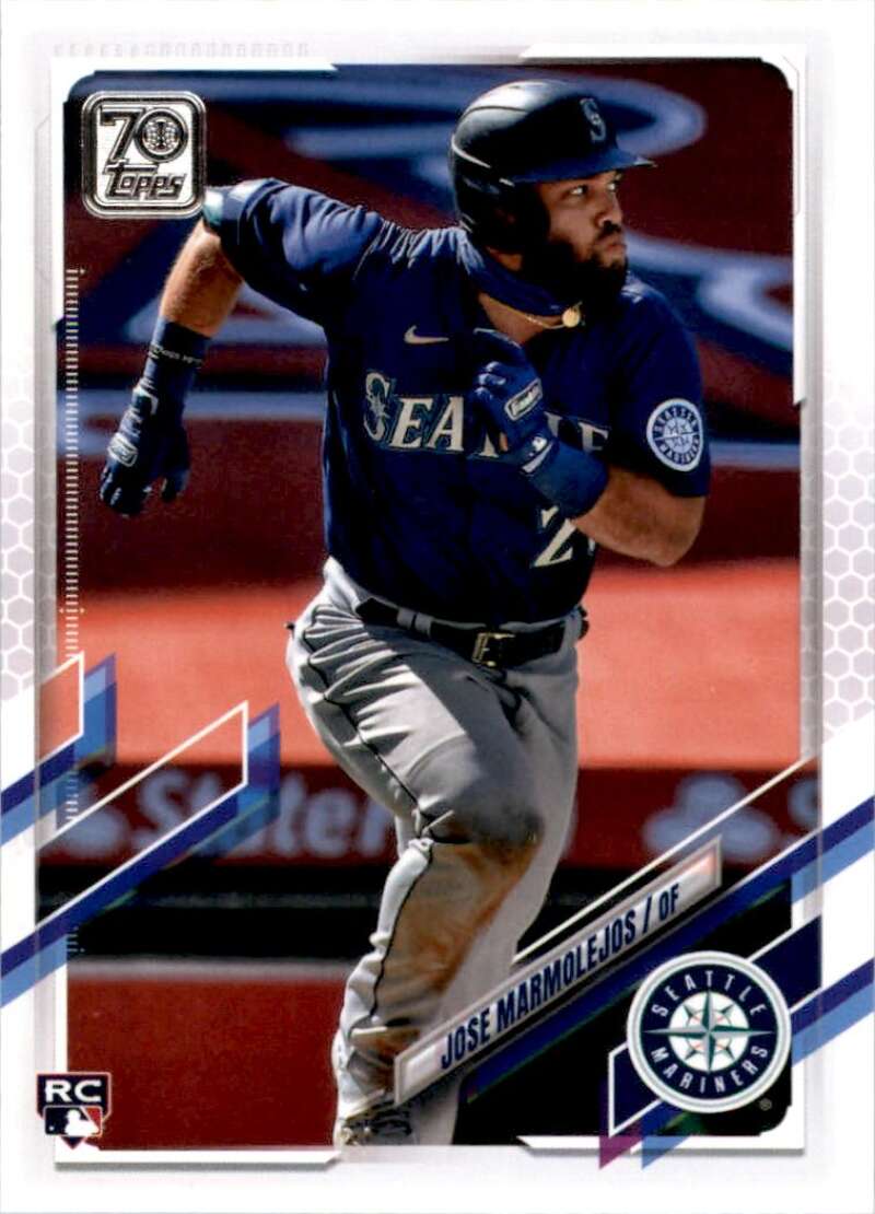 2021 Topps Baseball #516 Jose Marmolejos RC Rookie Seattle Mariners Image 1