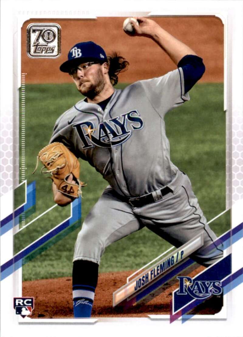 2021 Topps Baseball #526 Josh Fleming RC Rookie Tampa Bay Rays Image 1