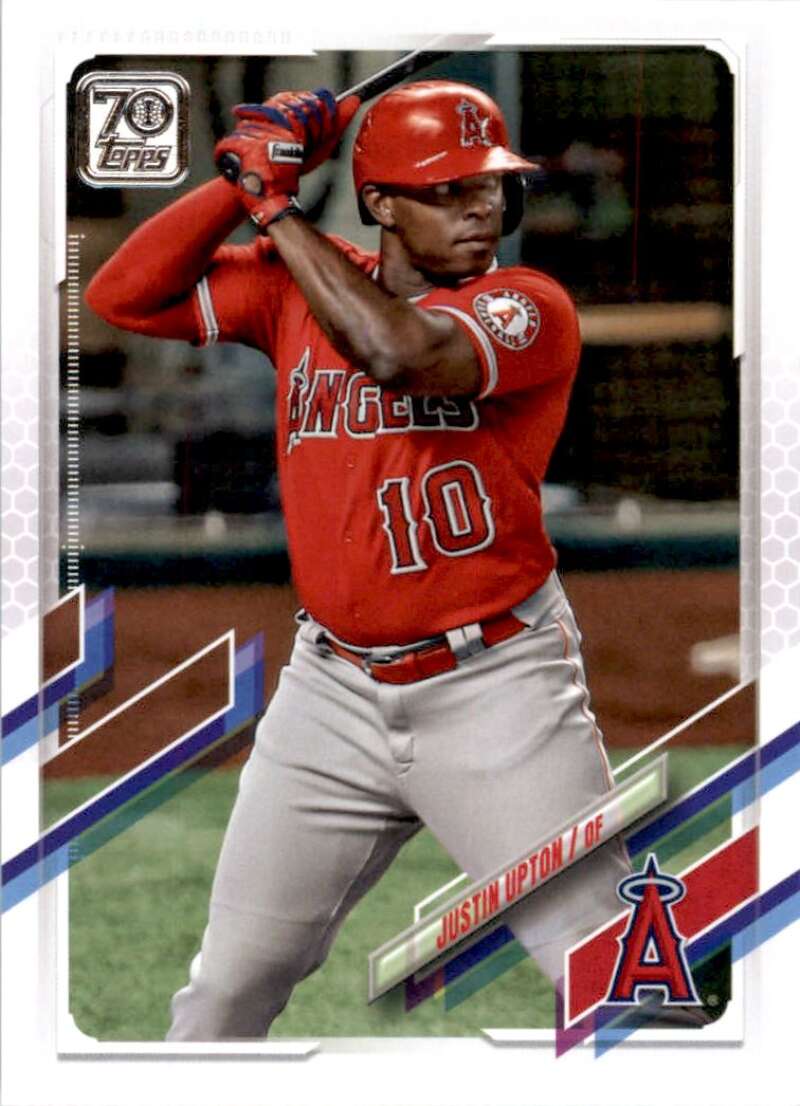 2021 Topps Baseball #527 Justin Upton Los Angeles Angels Image 1