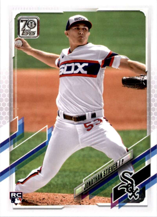 2021 Topps Baseball  #528 Jonathan Stiever  RC Rookie Chicago White Sox  Image 1