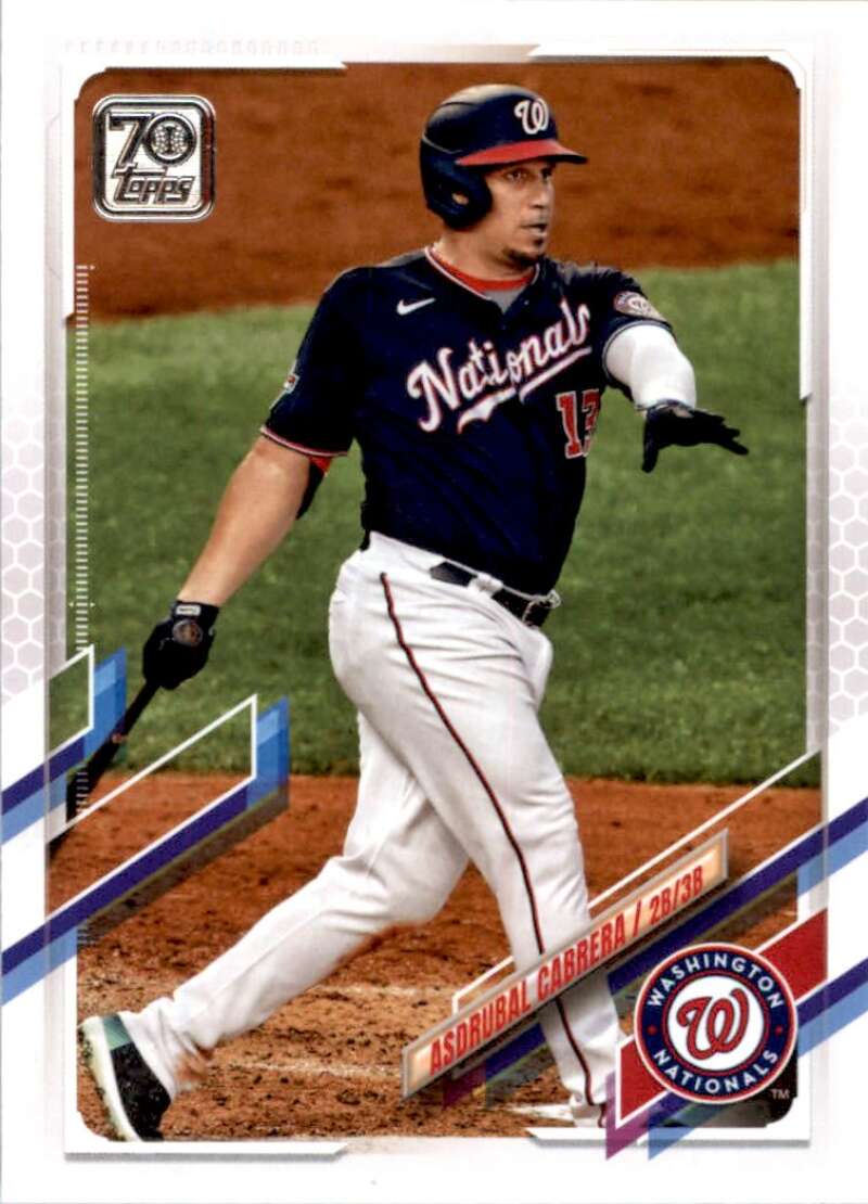 2021 Topps Baseball #531 Asdrubal Cabrera Washington Nationals Image 1