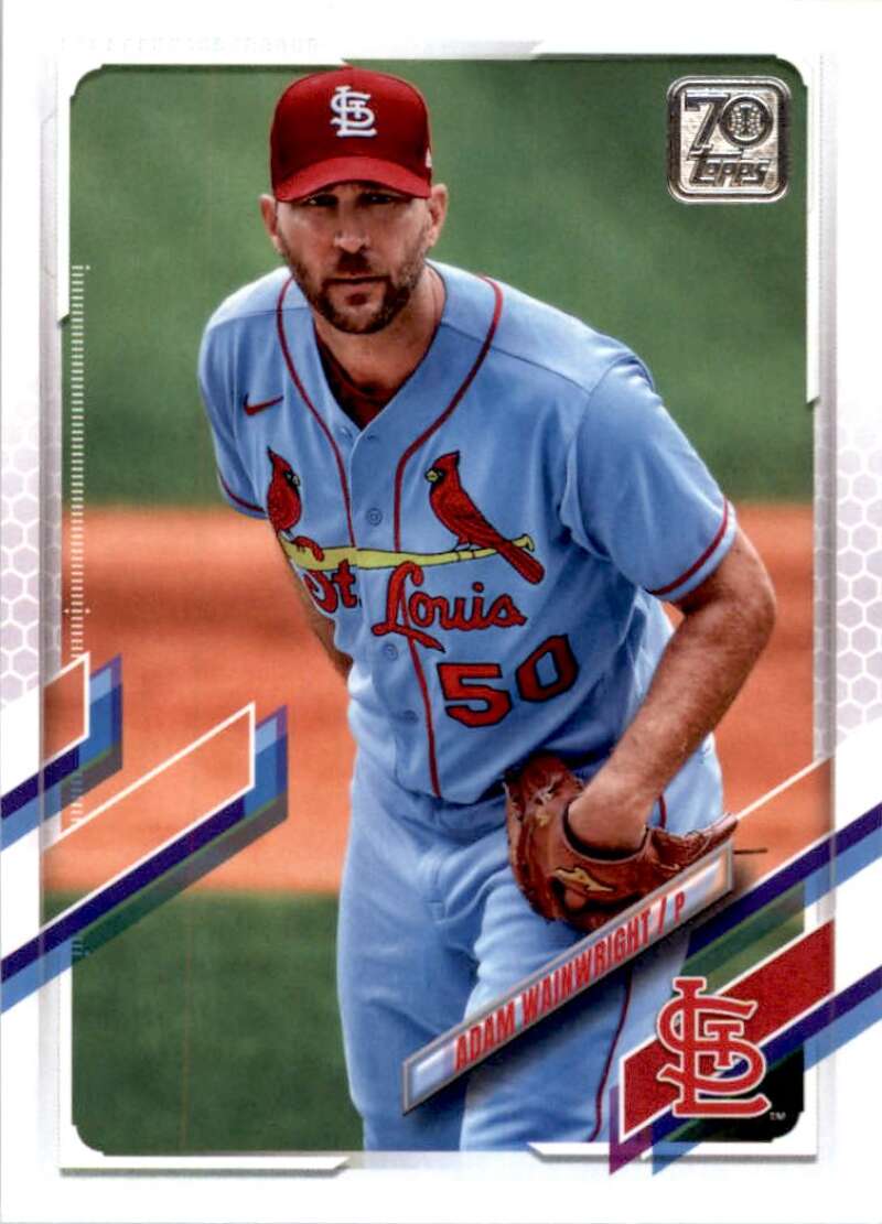 2021 Topps Baseball #534 Adam Wainwright St. Louis Cardinals Image 1