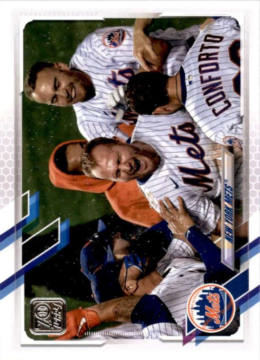 2021 Topps Baseball  #555 New York Mets   Image 1