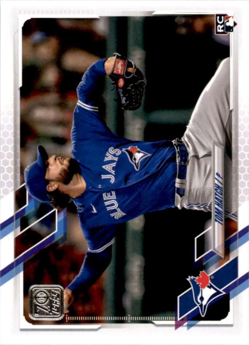 2021 Topps Baseball #556 Tom Hatch RC Rookie Toronto Blue Jays Image 1