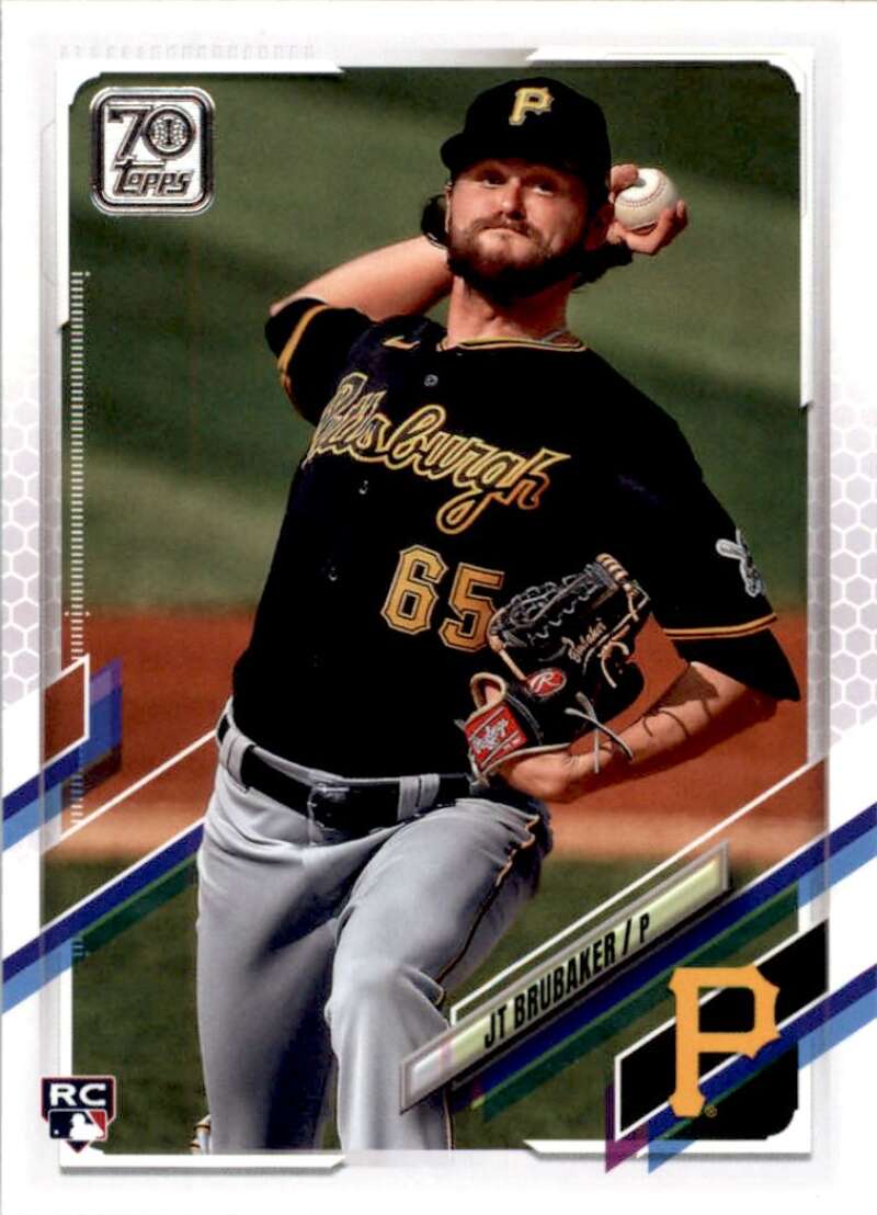 2021 Topps Baseball #560 JT Brubaker RC Rookie Pittsburgh Pirates Image 1