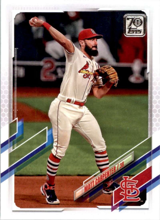 2021 Topps Baseball  #566 Matt Carpenter  St. Louis Cardinals  Image 1