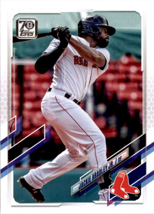 2021 Topps Baseball  #568 Jackie Bradley Jr.  Boston Red Sox  Image 1