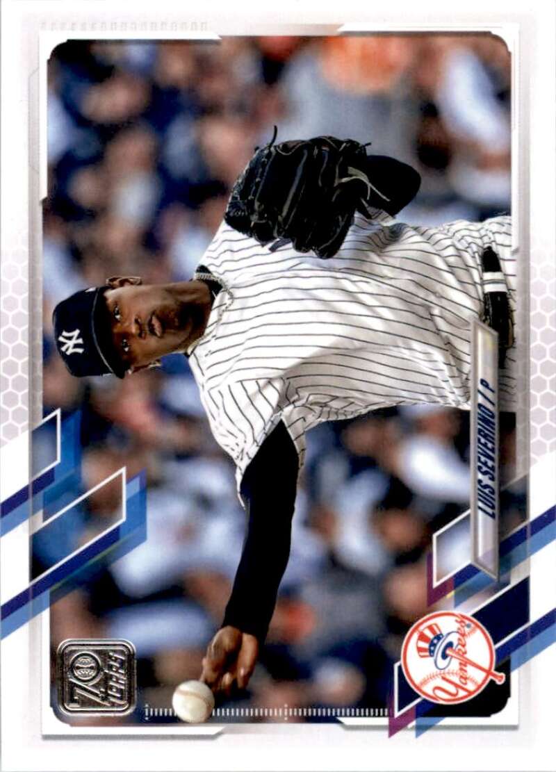 2021 Topps Baseball #577 Luis Severino New York Yankees Image 1
