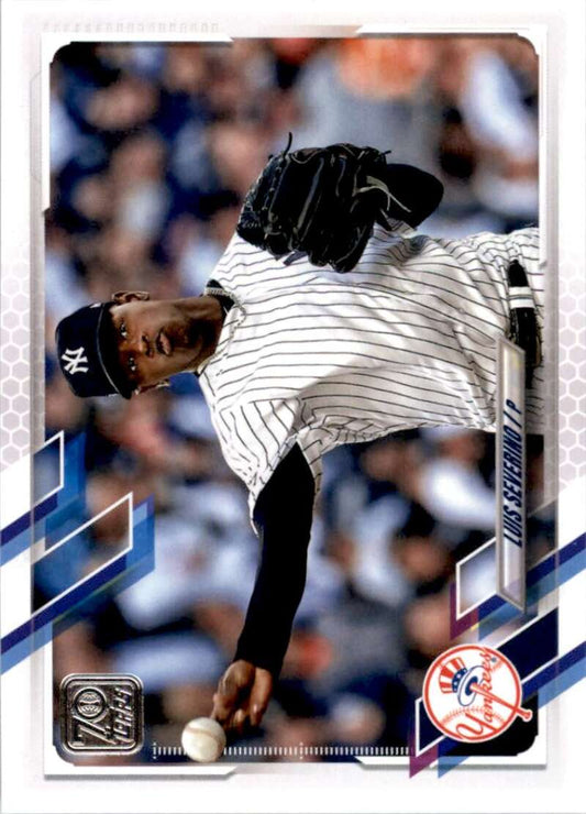 2021 Topps Baseball  #577 Luis Severino  New York Yankees  Image 1