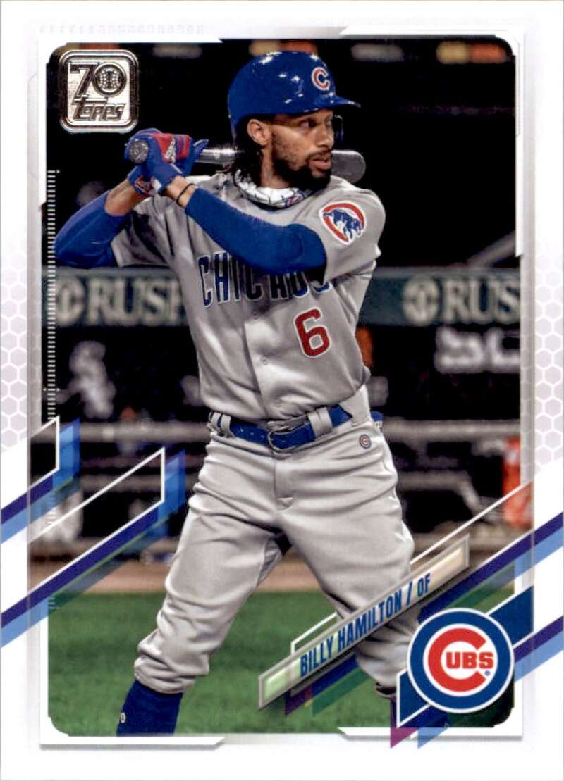 2021 Topps Baseball #588 Billy Hamilton Chicago Cubs Image 1
