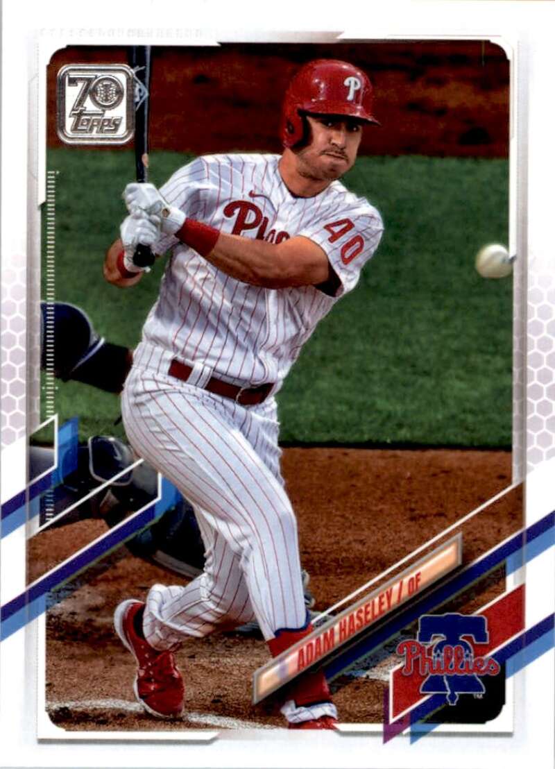 2021 Topps Baseball #590 Adam Haseley Philadelphia Phillies Image 1