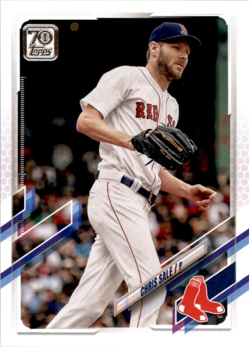 2021 Topps Baseball #609 Chris Sale Boston Red Sox Image 1