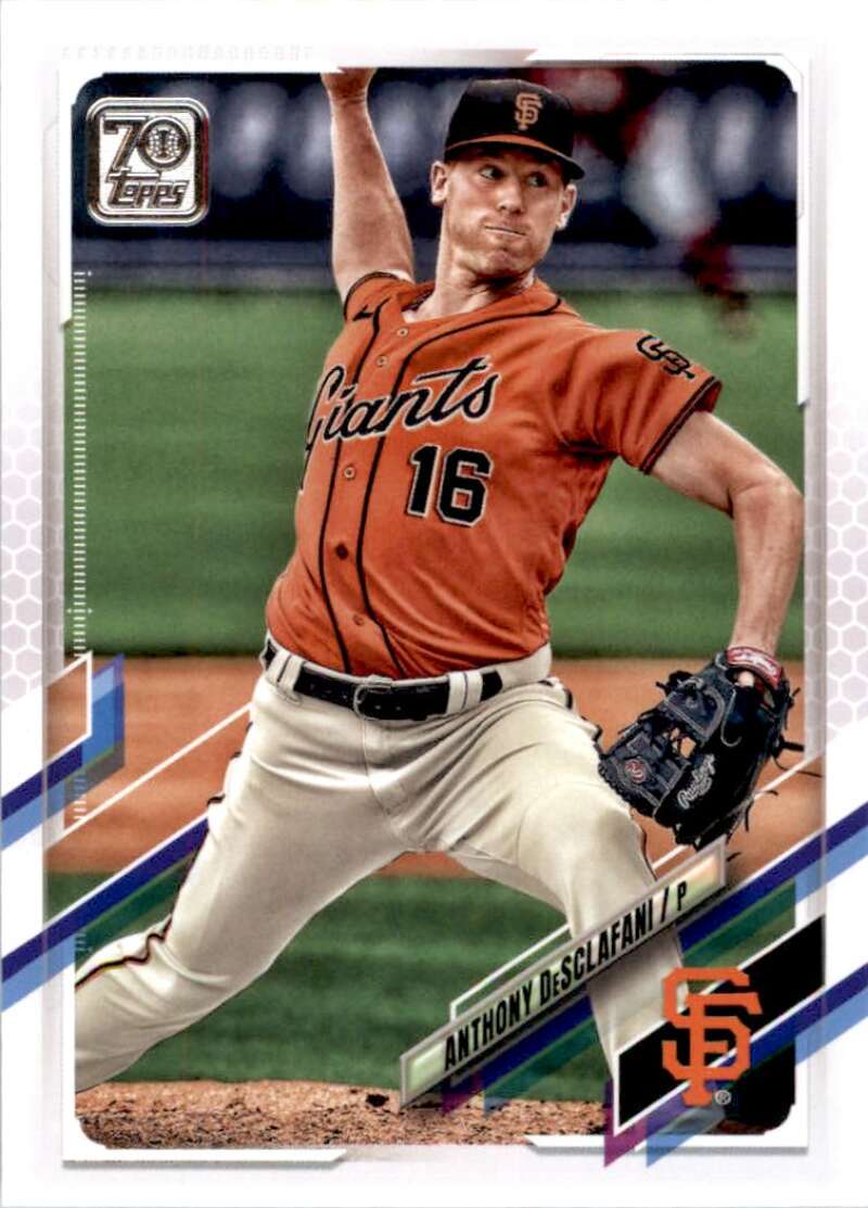 2021 Topps Baseball #614 Anthony DeSclafani San Francisco Giants Image 1