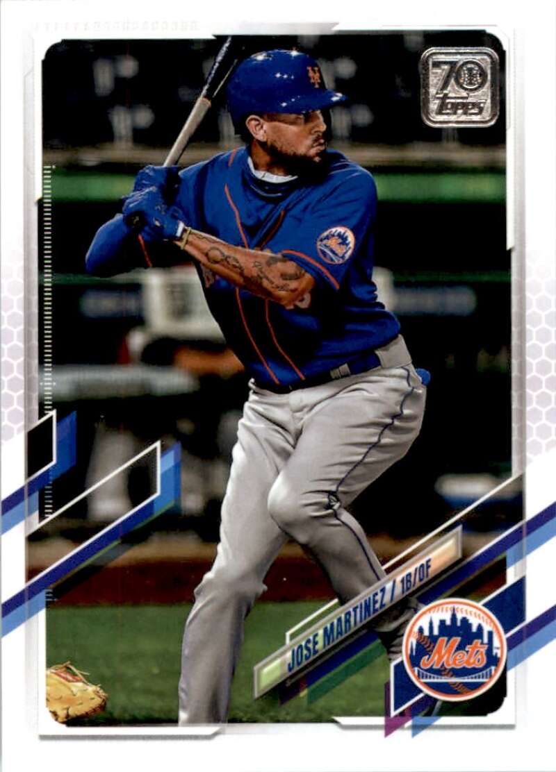 2021 Topps Baseball #625 Jose Martinez New York Mets Image 1