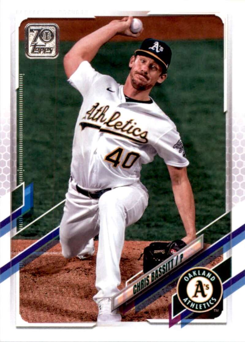 2021 Topps Baseball #626 Chris Bassitt Oakland Athletics Image 1