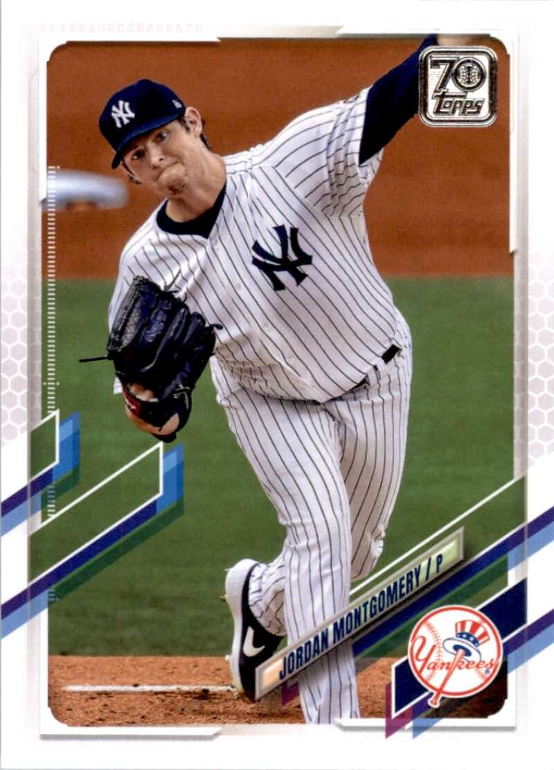 2021 Topps Baseball #630 Jordan Montgomery New York Yankees Image 1