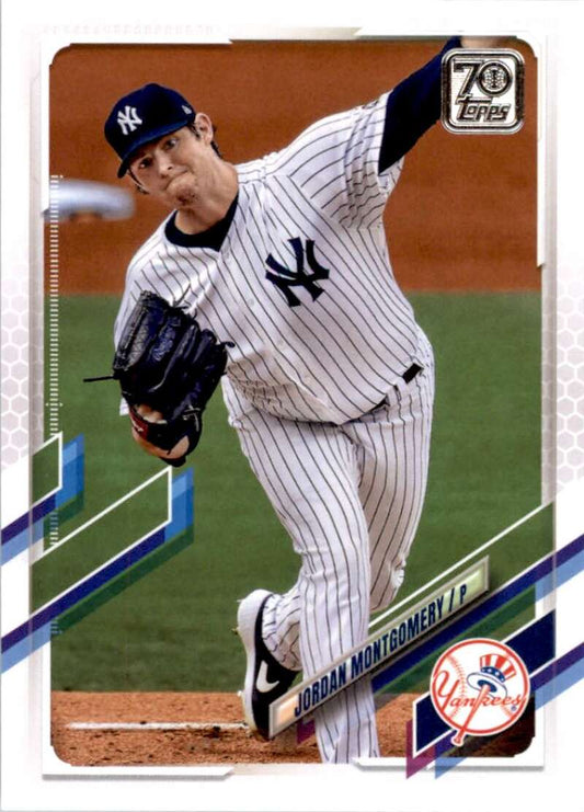 2021 Topps Baseball  #630 Jordan Montgomery  New York Yankees  Image 1