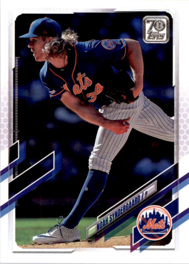 2021 Topps Baseball #631 Noah Syndergaard New York Mets Image 1