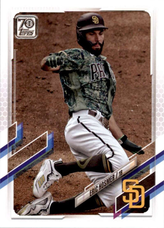 2021 Topps Baseball  #639 Eric Hosmer  San Diego Padres  Image 1