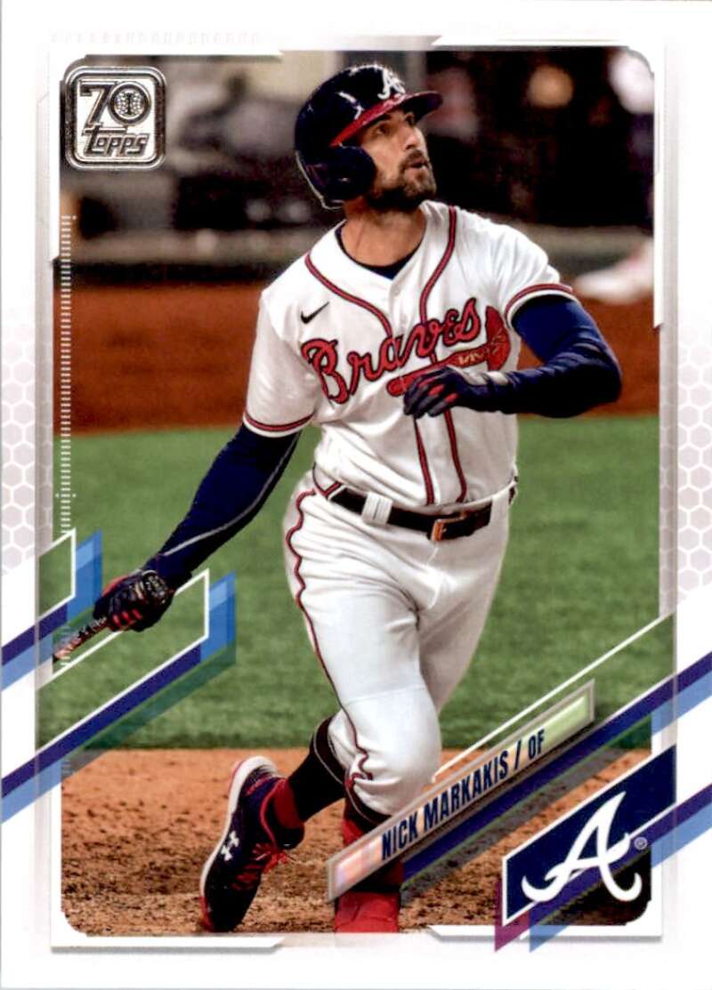 2021 Topps Baseball #641 Nick Markakis Atlanta Braves Image 1