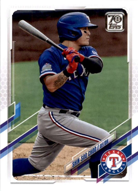 2021 Topps Baseball  #657 Shin-Soo Choo  Texas Rangers  Image 1