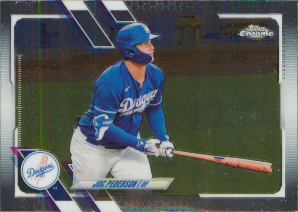 2021 Topps Chrome #28 Joc Pederson Los Angeles Dodgers V91694 Image 1